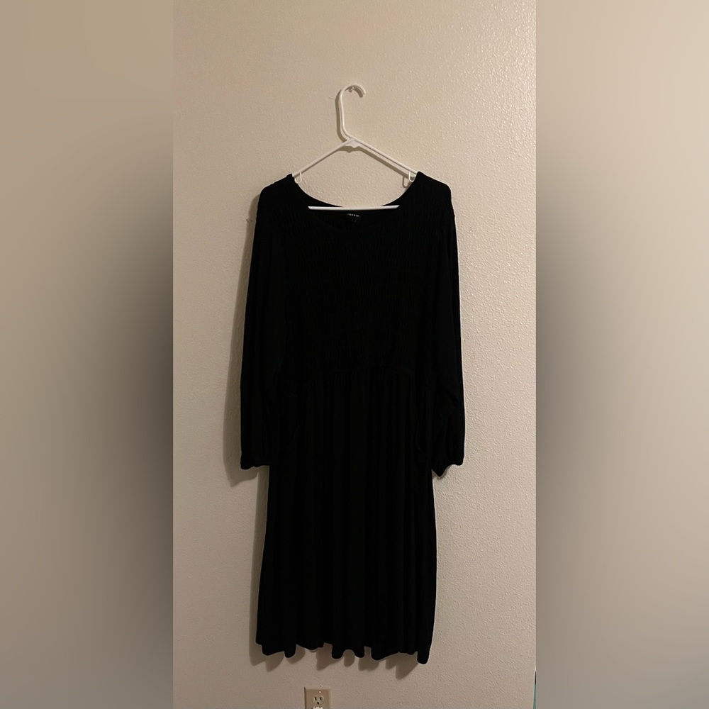 Gothic Inspired Black Torrid Dress Size 4, lightly worn, long sleeves